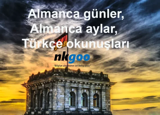 almanca günler