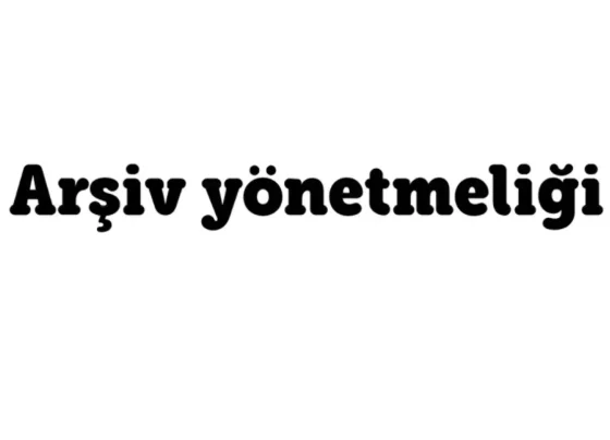 arşiv yönetmeliği