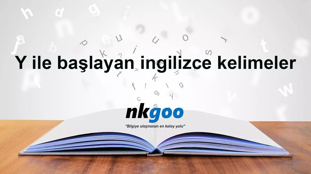 Y ile başlayan ingilizce kelimeler.  795 kelime 