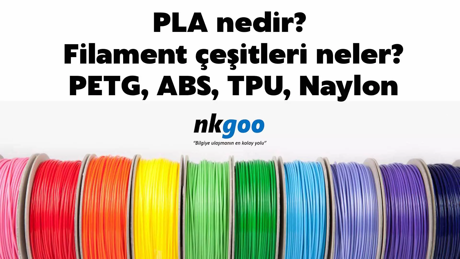 PLA nedir?  Filament çeşitleri; PETG, ABS, TPU, Naylon