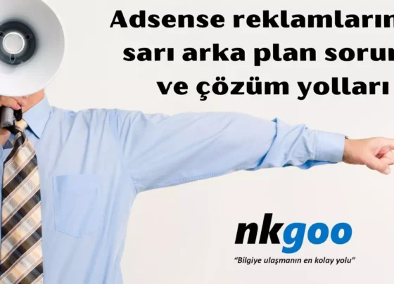 adsense reklamlarinda sari arka plan