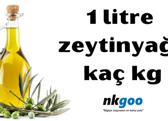 1 litre zeytinyagi kac kg