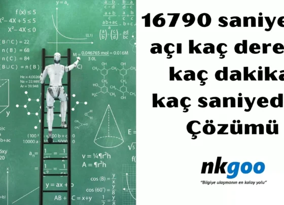 16790 saniyelik aci kac derece kac dakika kac saniyedir