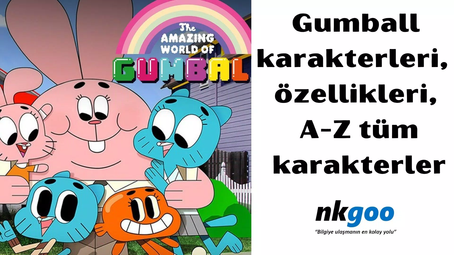 Gumball karakterleri, ana karakterler, A-Z 259 ad.