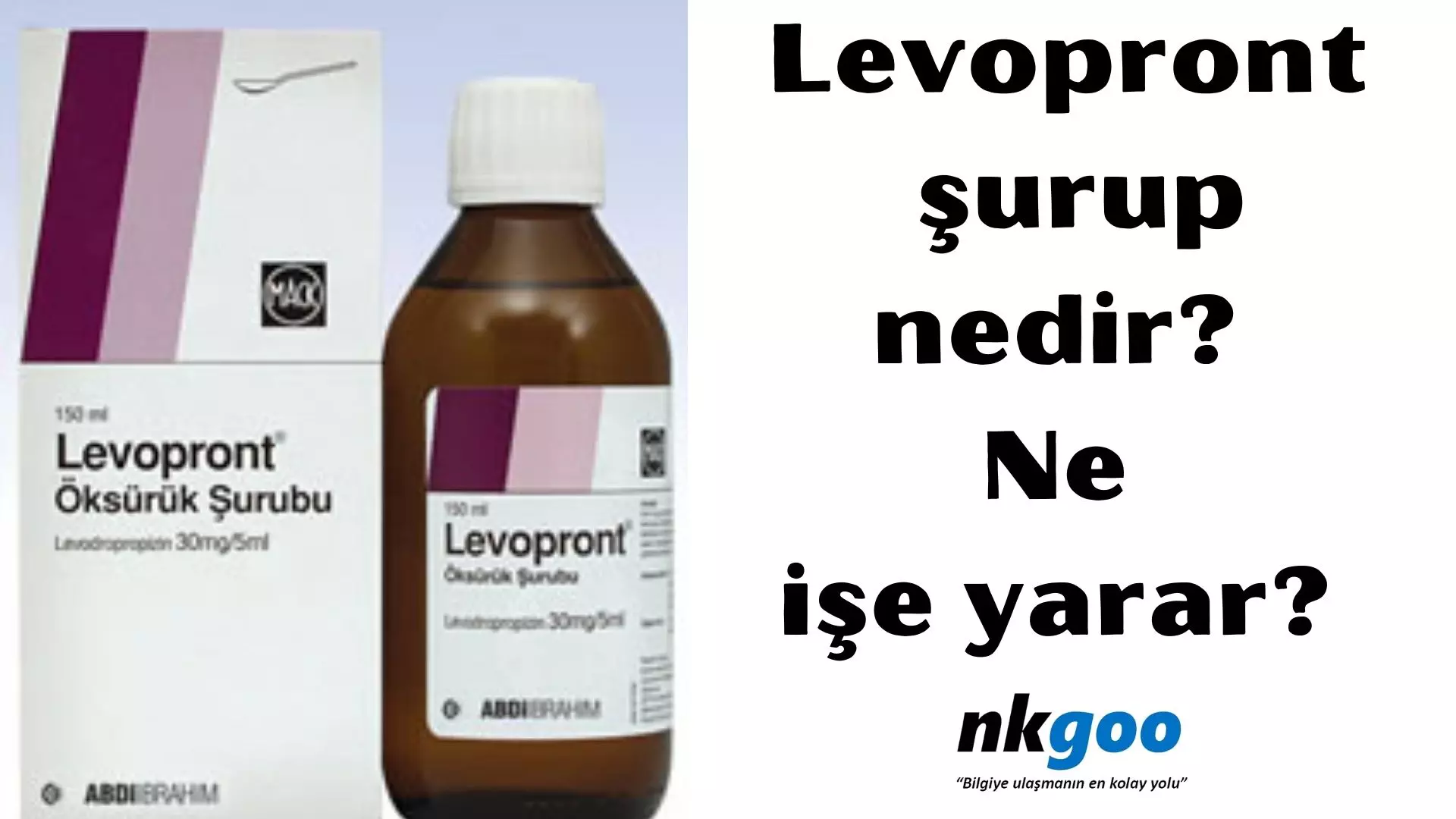 Levopront şurup ne işe yarar? Nedir?