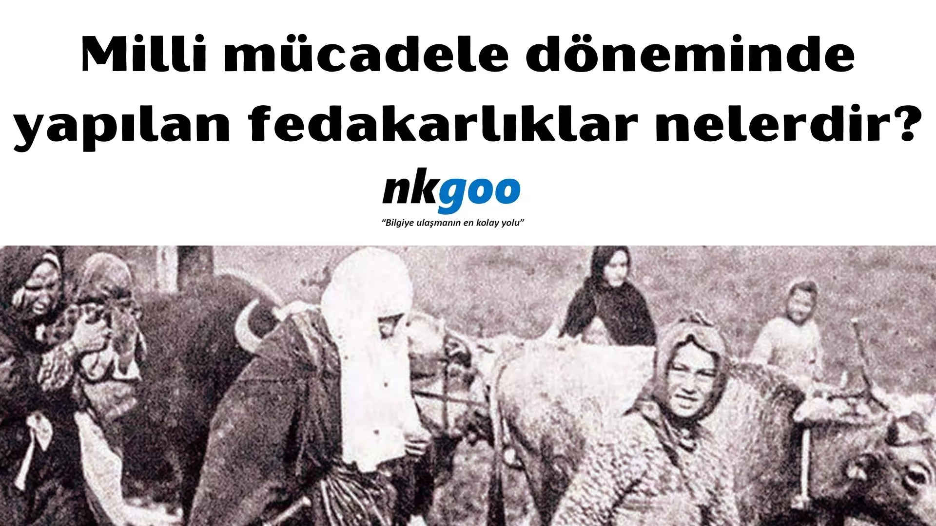 Milli mücadele döneminde yapılan fedakarlıklar, 18’i