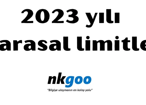 parasal limitler 2023