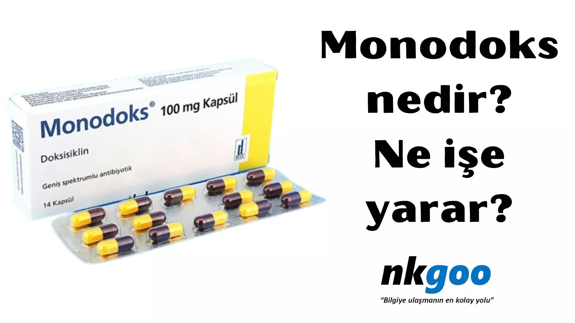 Monodoks nedir? Ne işe yarar? Monodoks 100 mg