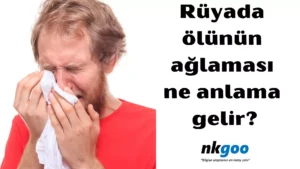 rüyada ölünün ağlaması 