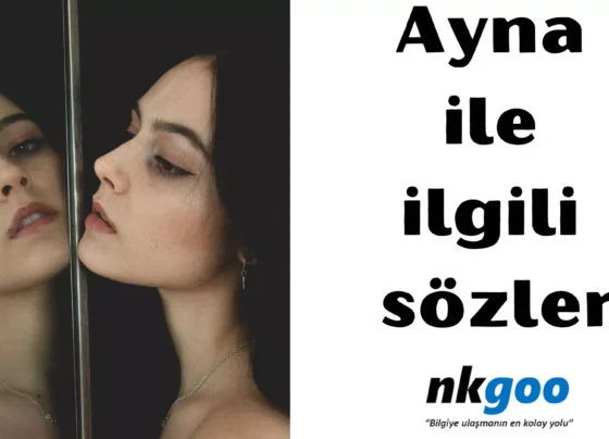 Ayna ile ilgili sözler