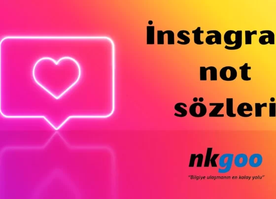 İnstagram not sözleri