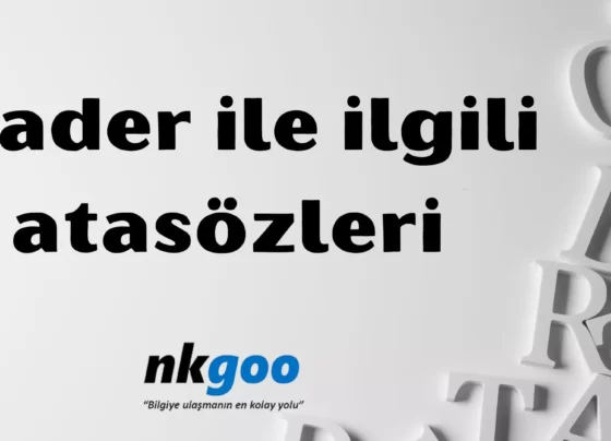 Kader ile ilgili atasözleri