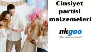 cinsiyet partisi malzemeleri 