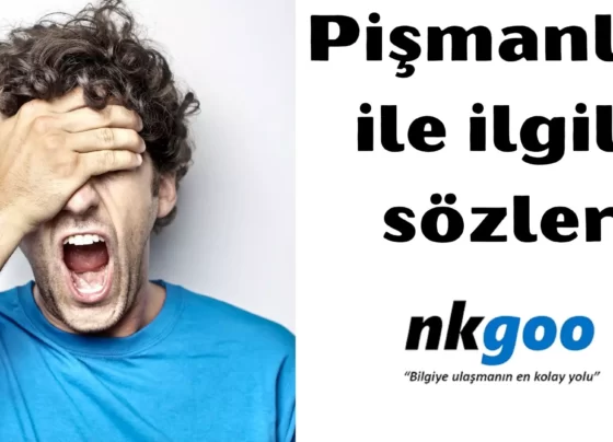 pişmanlık ile ilgili sözler