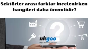 sektörler arası farklar incelenirken hangileri daha önemlidir 