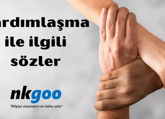 yardımlaşma ile ilgili sözler