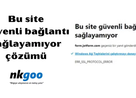 Bu site güvenli bağlantı sağlayamıyor