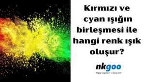 Kırmızı ve cyan ışığın birleşmesi ile hangi renk işık oluşur