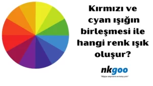 Kırmızı ve cyan ışığın birleşmesi ile hangi renk işık oluşur 