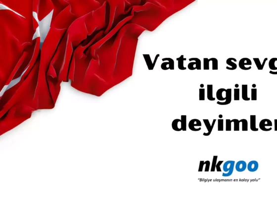 Vatan sevgisi ile ilgili deyimler