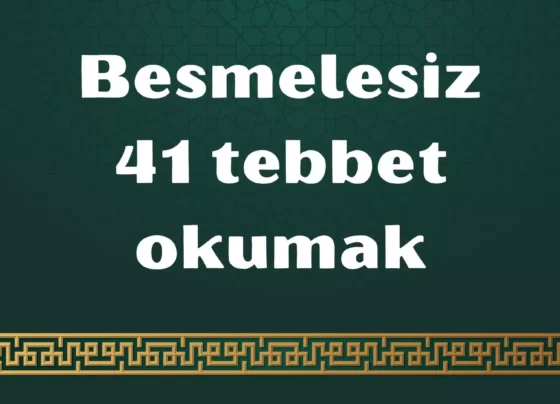 Besmelesiz 41 tebbet okumak