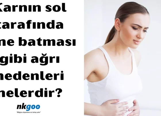 Karnın sol tarafında iğne batması gibi ağrı