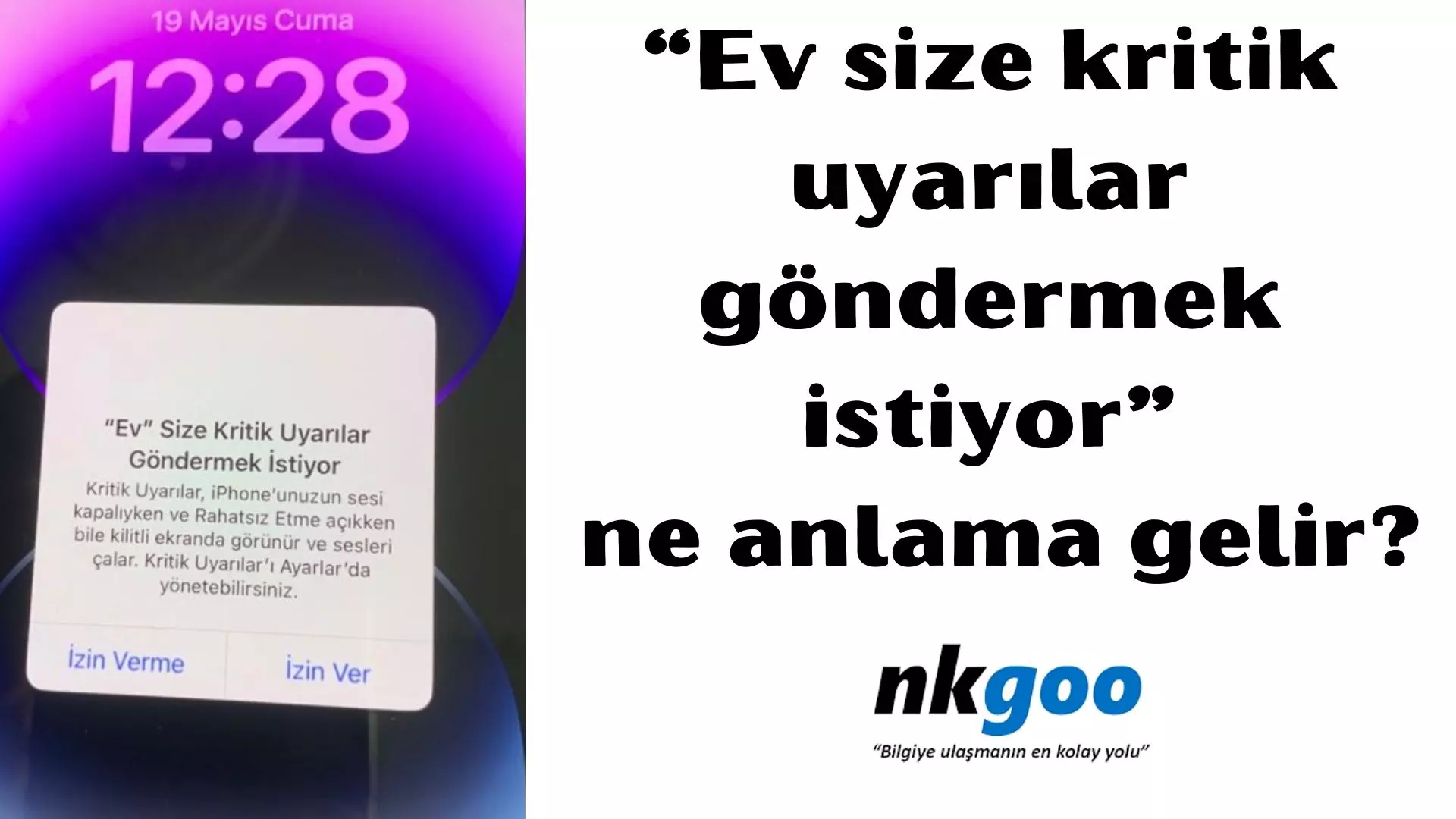 Ev size kritik uyarılar göndermek istiyor nedir?