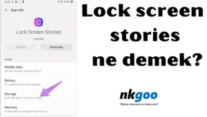 lock screen stories ne demek